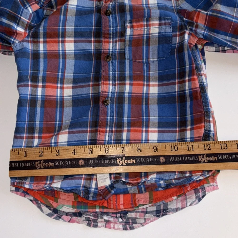 Carter’s Boys Long Sleeve Plaid Oxford Shirt 4T Boys Spring Dress Shirt